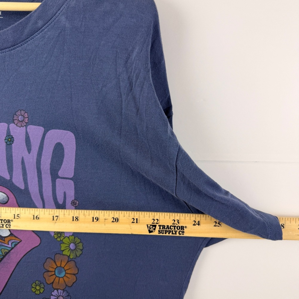 Rolling Stones Graphic Tee American Eagle XS Blue Band T Shirt - Picture 5 of 7